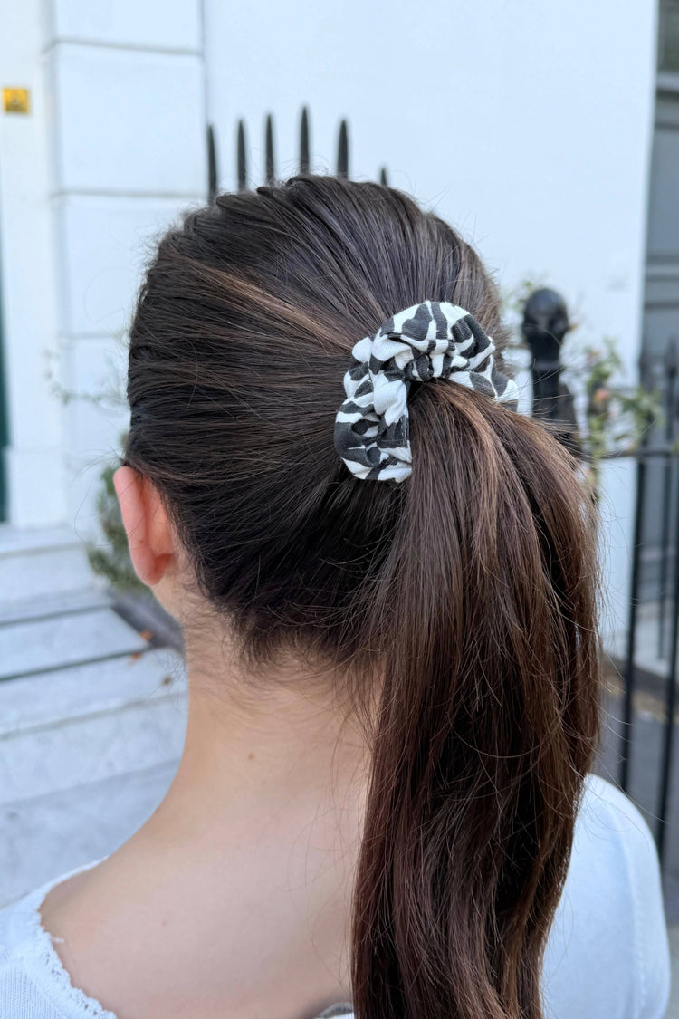 Black & White Scrunchie | Zebra Print