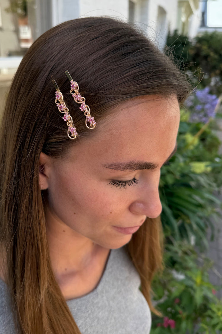 Floral Hair Clip | Gold