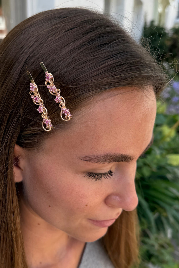 Floral Hair Clip | Gold