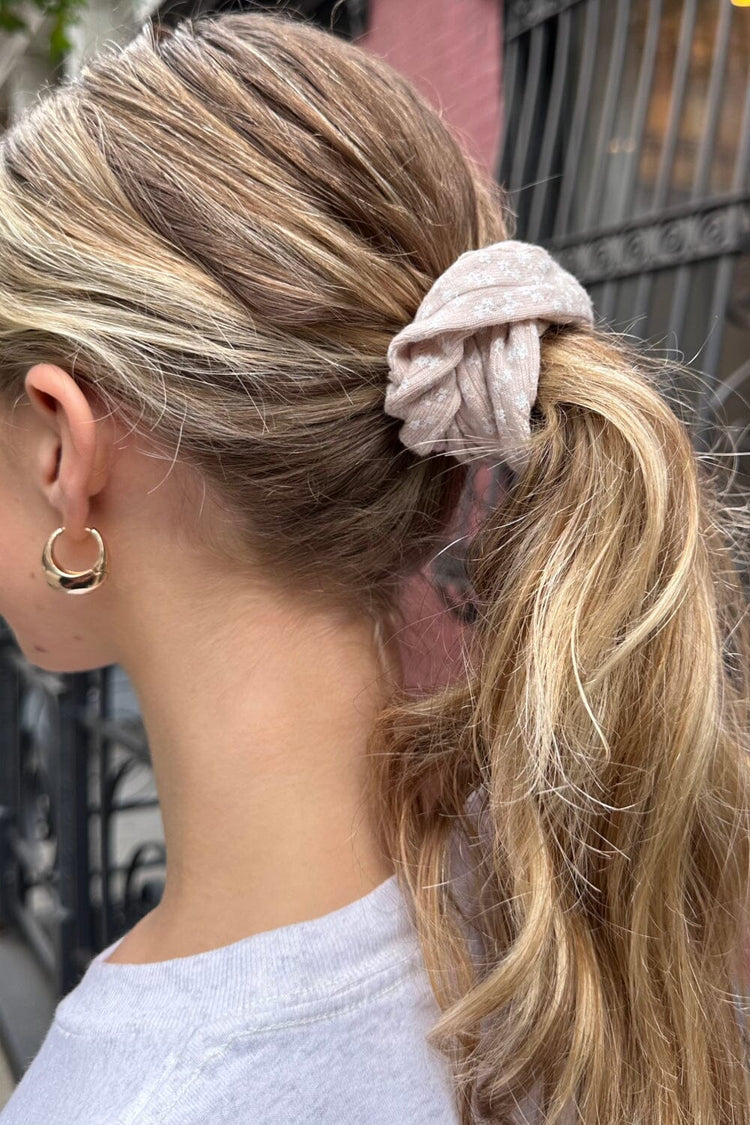 Floral Scrunchie | Pastel Pink