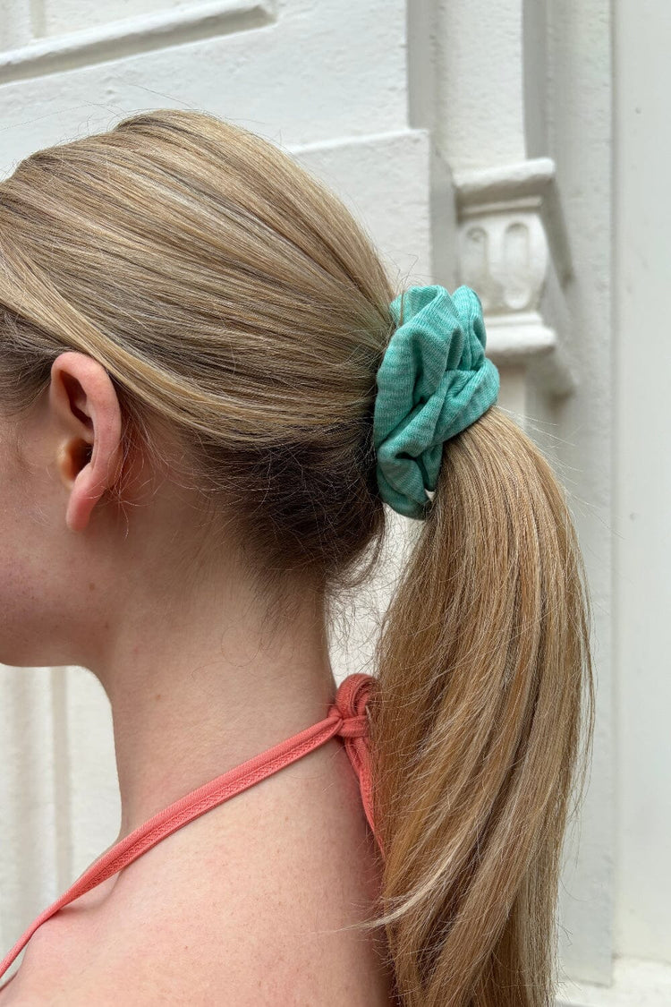 Striped Scrunchie | Seafoam Teal