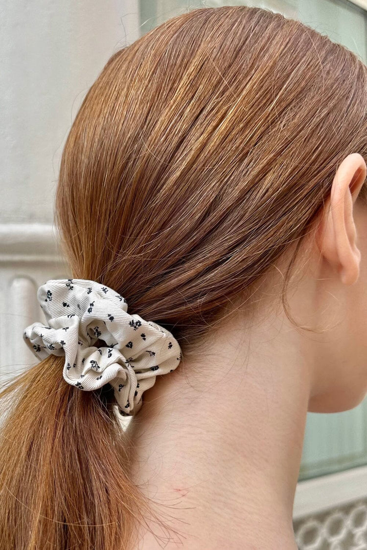 Floral Scrunchie | Navy Floral