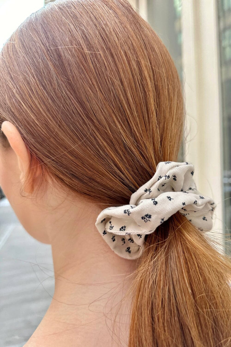 Floral Scrunchie | Navy Floral