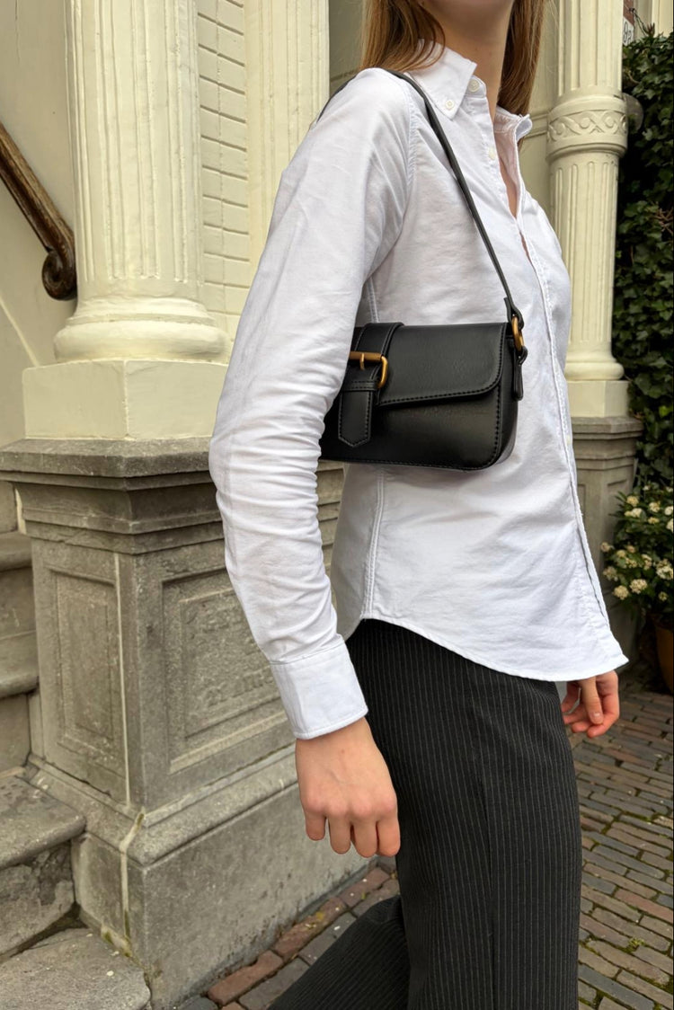 Buckle Shoulder Bag | Black