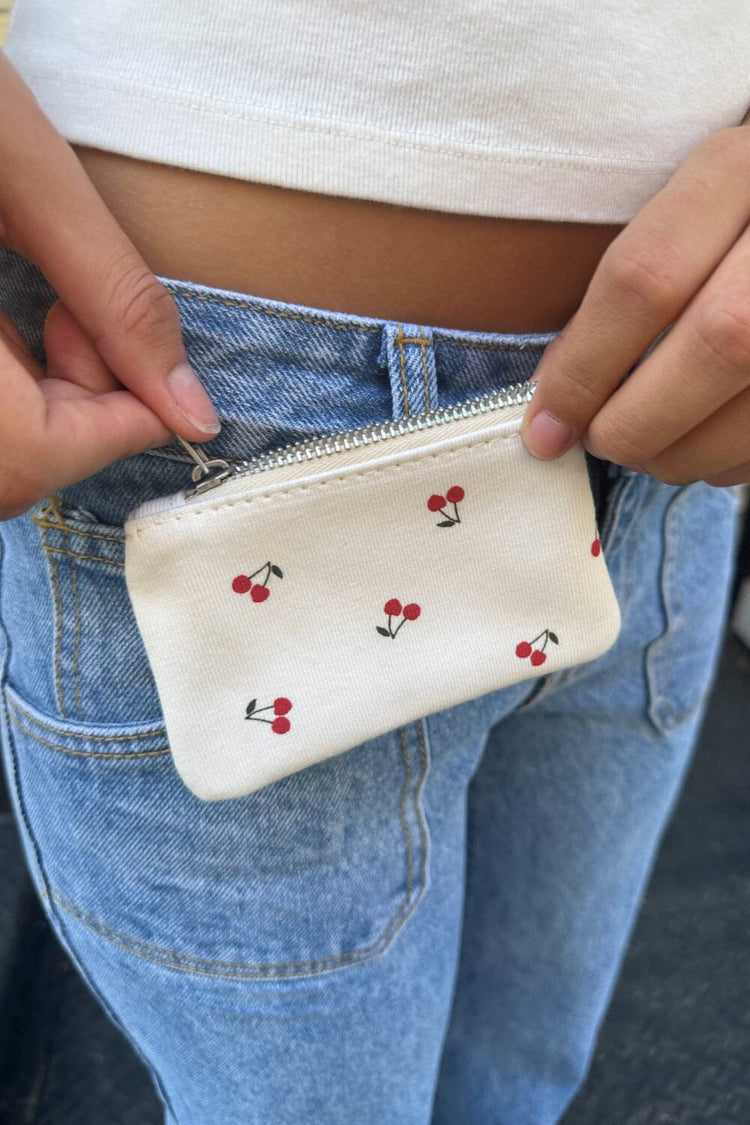 Cherry Coin Purse | Ivory