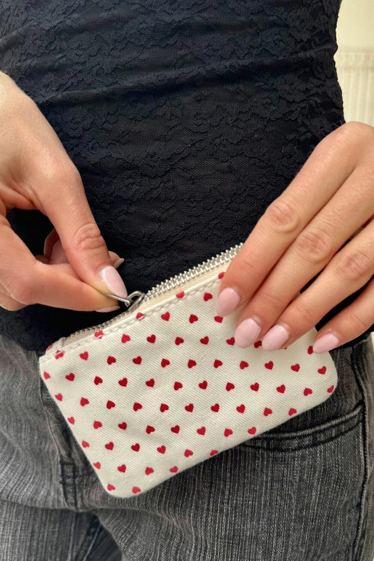 Heart Coin Purse | Red