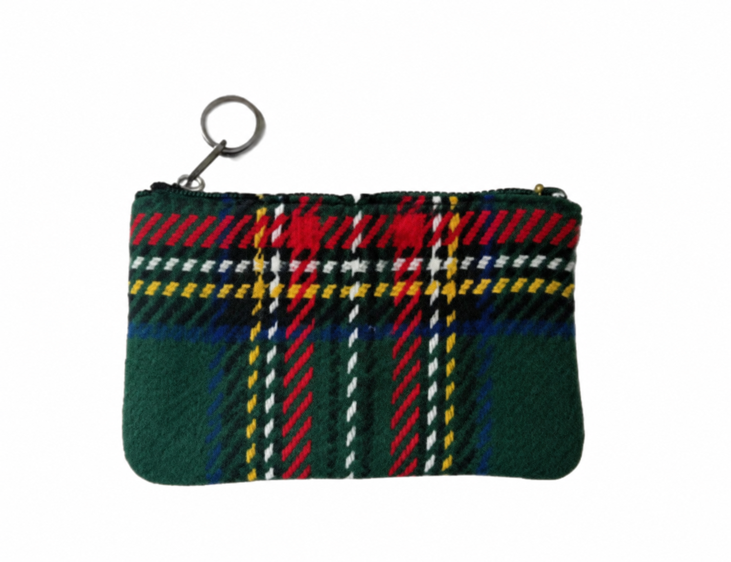 Plaid Coin Purse | Green Red Blue Plaid