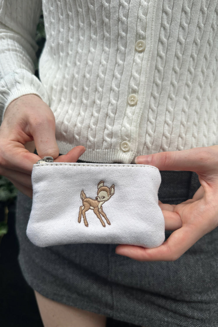 Deer Coin Purse | Ivory