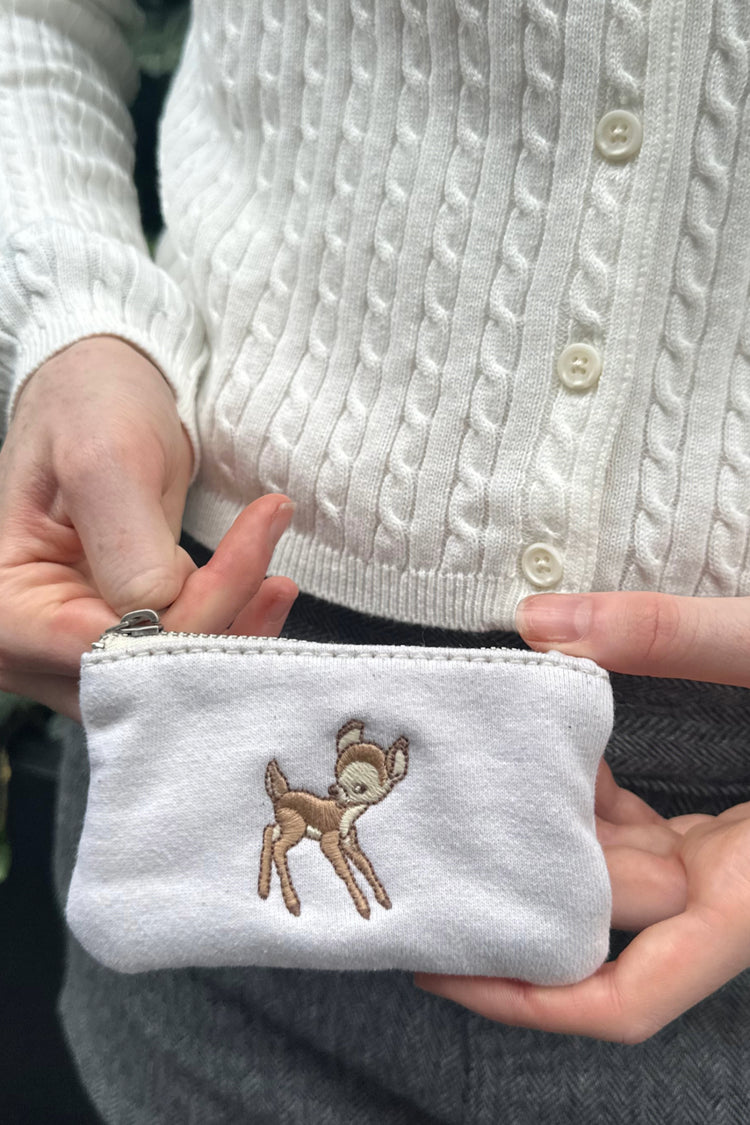 Deer Coin Purse | Ivory