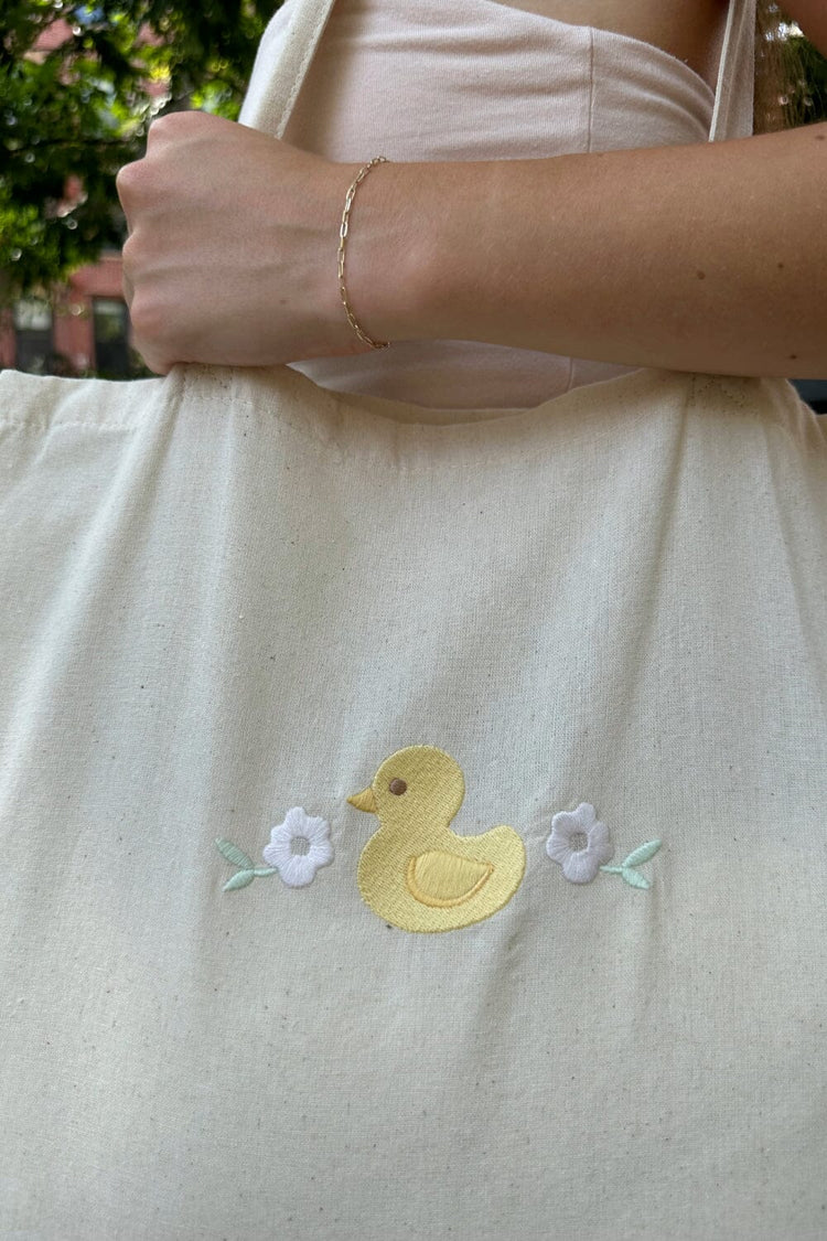 Duck Tote Bag | Ivory