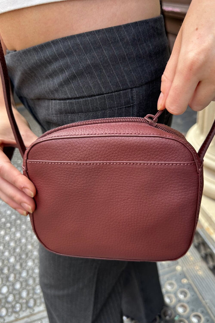 Mini Shoulder Bag | Burgundy