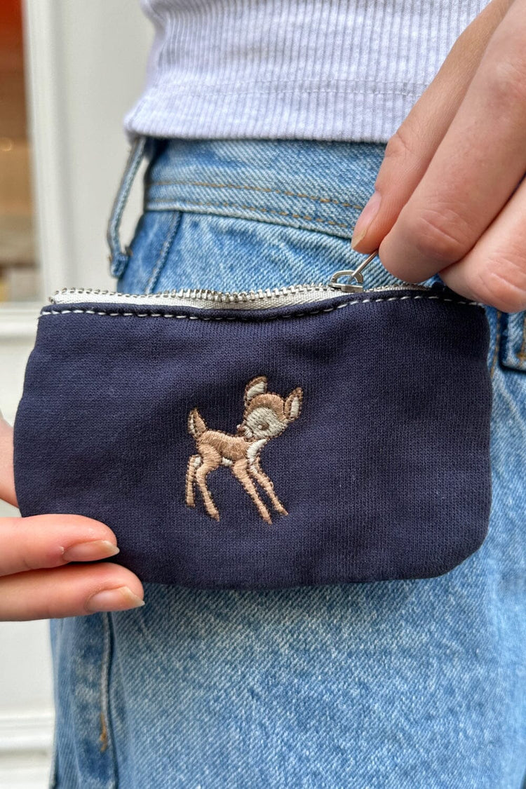 Deer Coin Purse | Navy