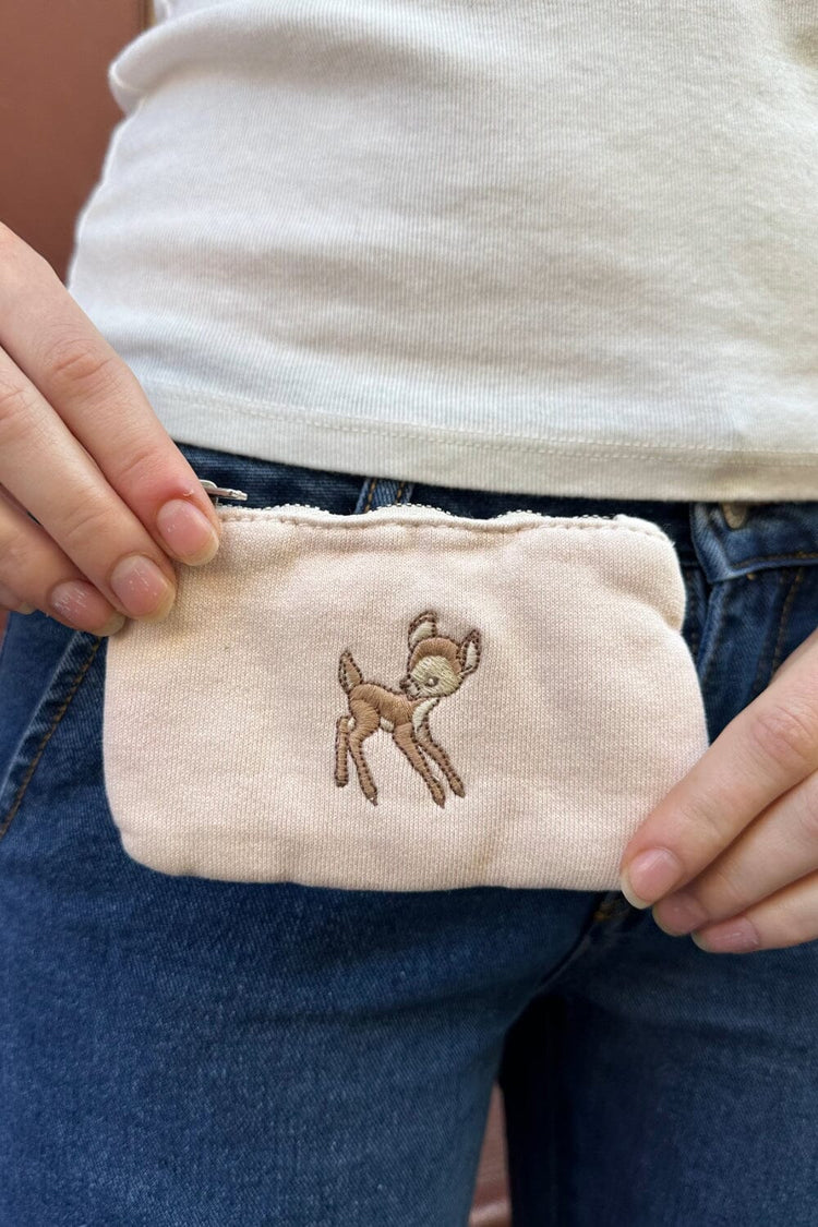 Deer Coin Purse | Pastel Pink