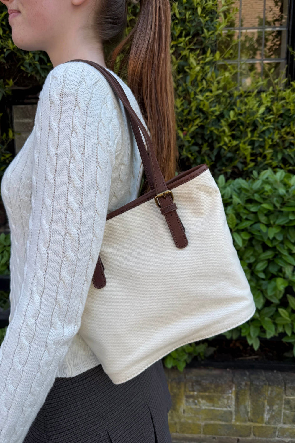 Canvas Bucket Bag | Ivory