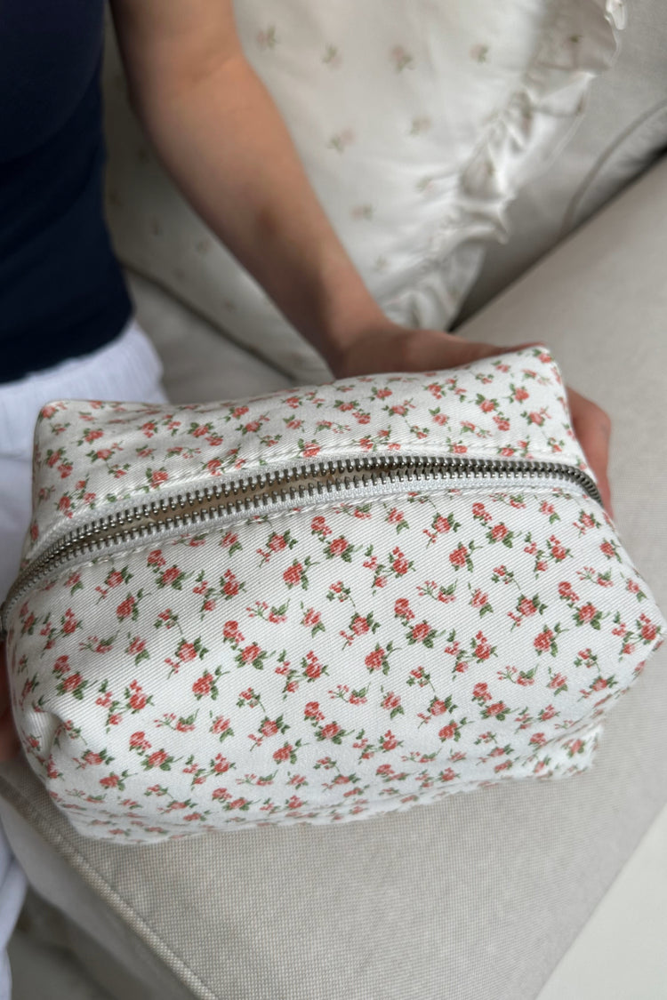 Roses Mini Makeup Bag | Ivory
