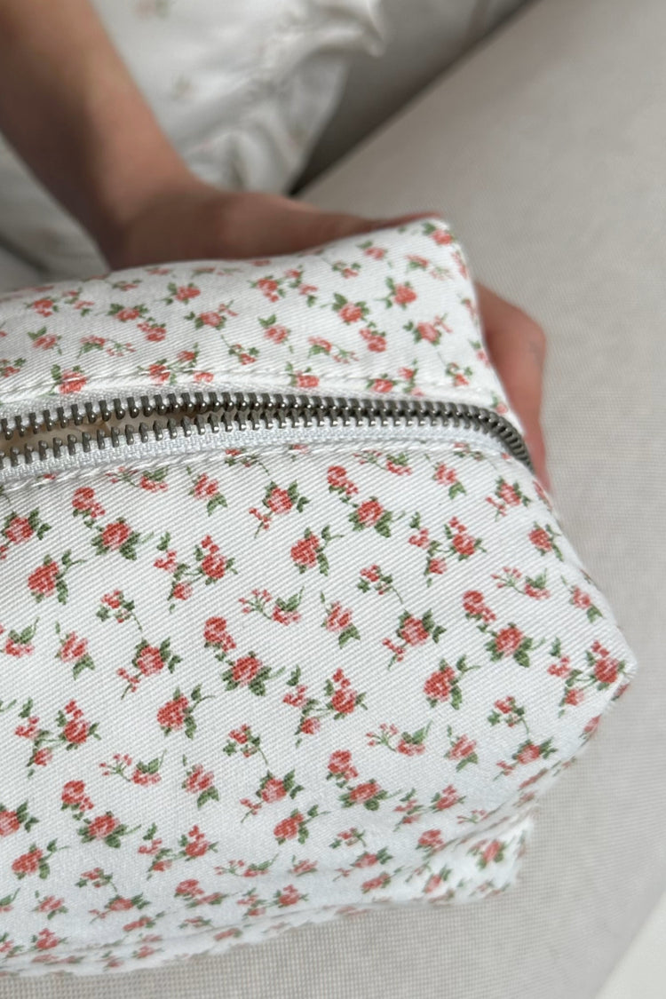 Roses Mini Makeup Bag | Ivory