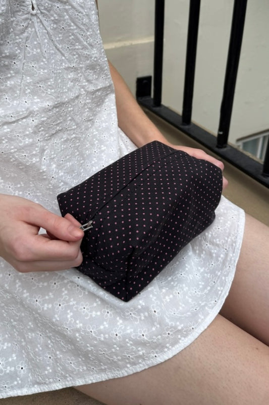 Polka Dots Makeup Bag