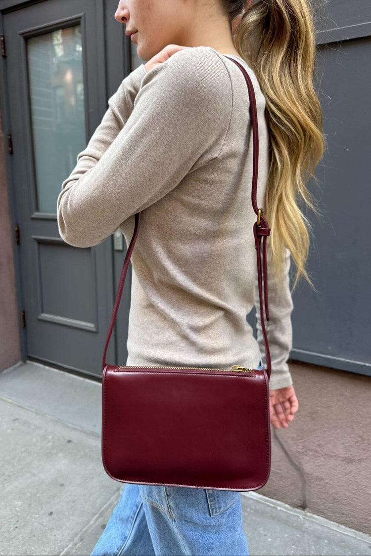 Mini Shoulder Bag | Burgundy