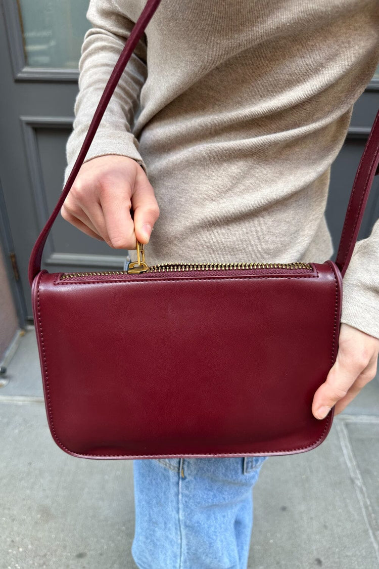 Mini Shoulder Bag | Burgundy