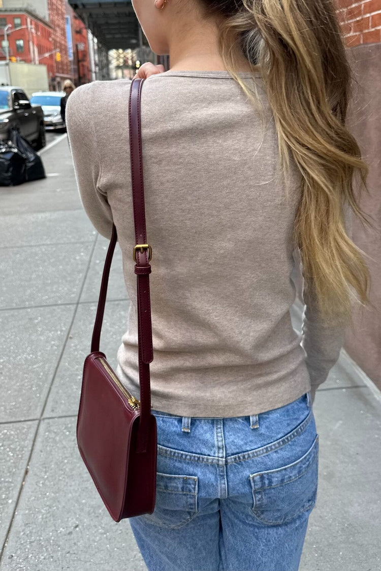 Mini Shoulder Bag | Burgundy