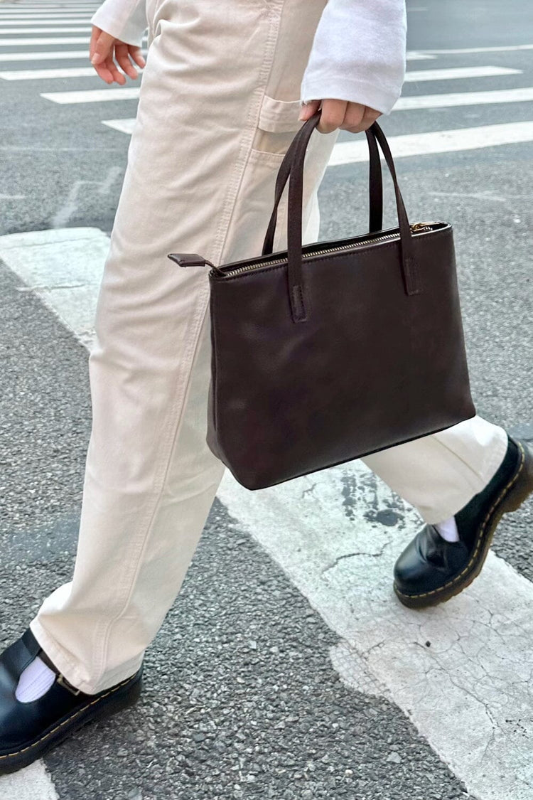 Top Handle Bag | Brown