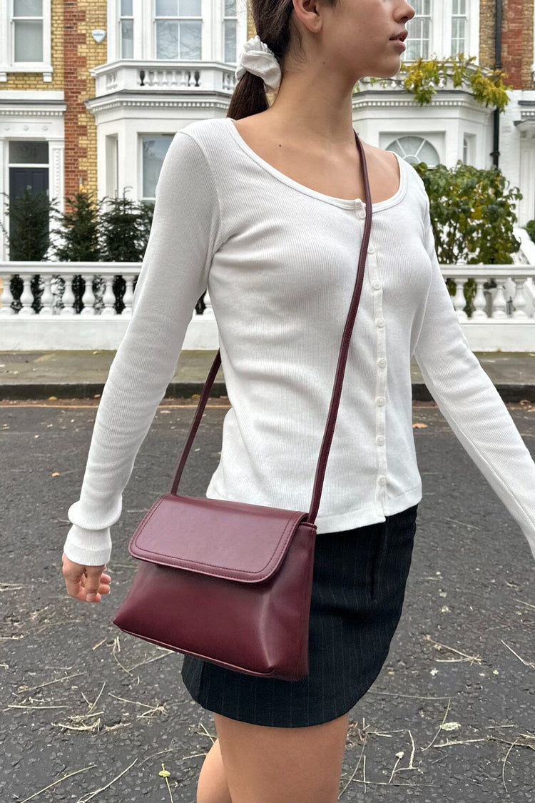 Mini Shoulder Bag | Burgundy