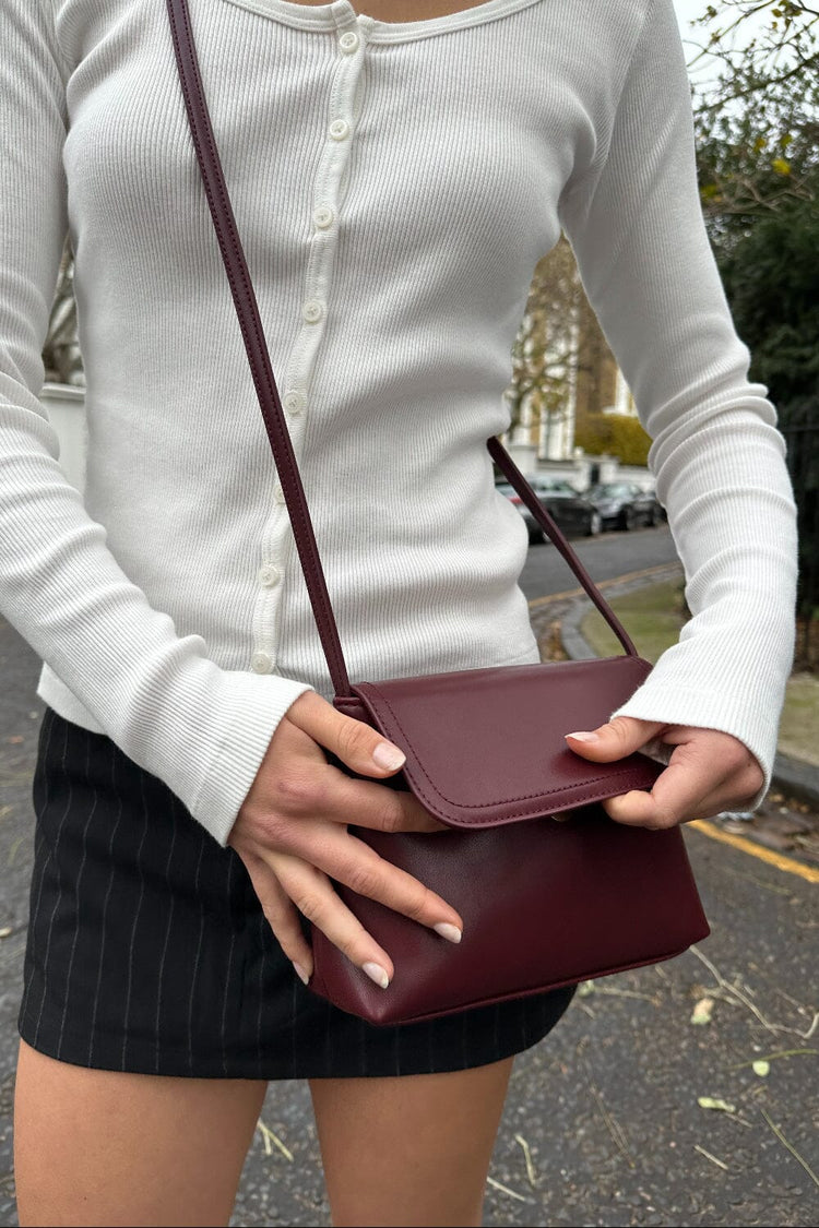 Mini Shoulder Bag | Burgundy