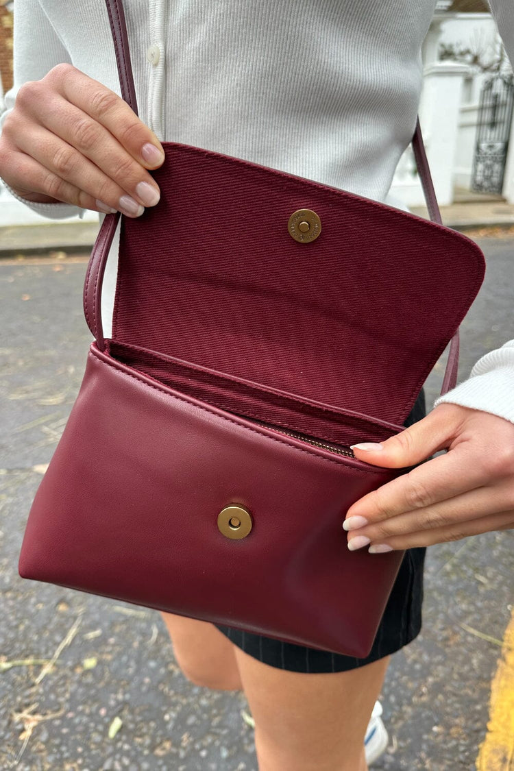 Mini Shoulder Bag | Burgundy