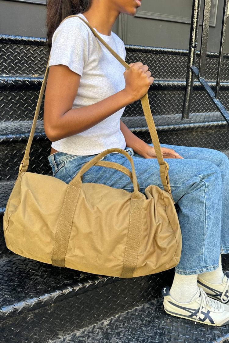 Khaki Canvas Duffle Bag | Khaki 