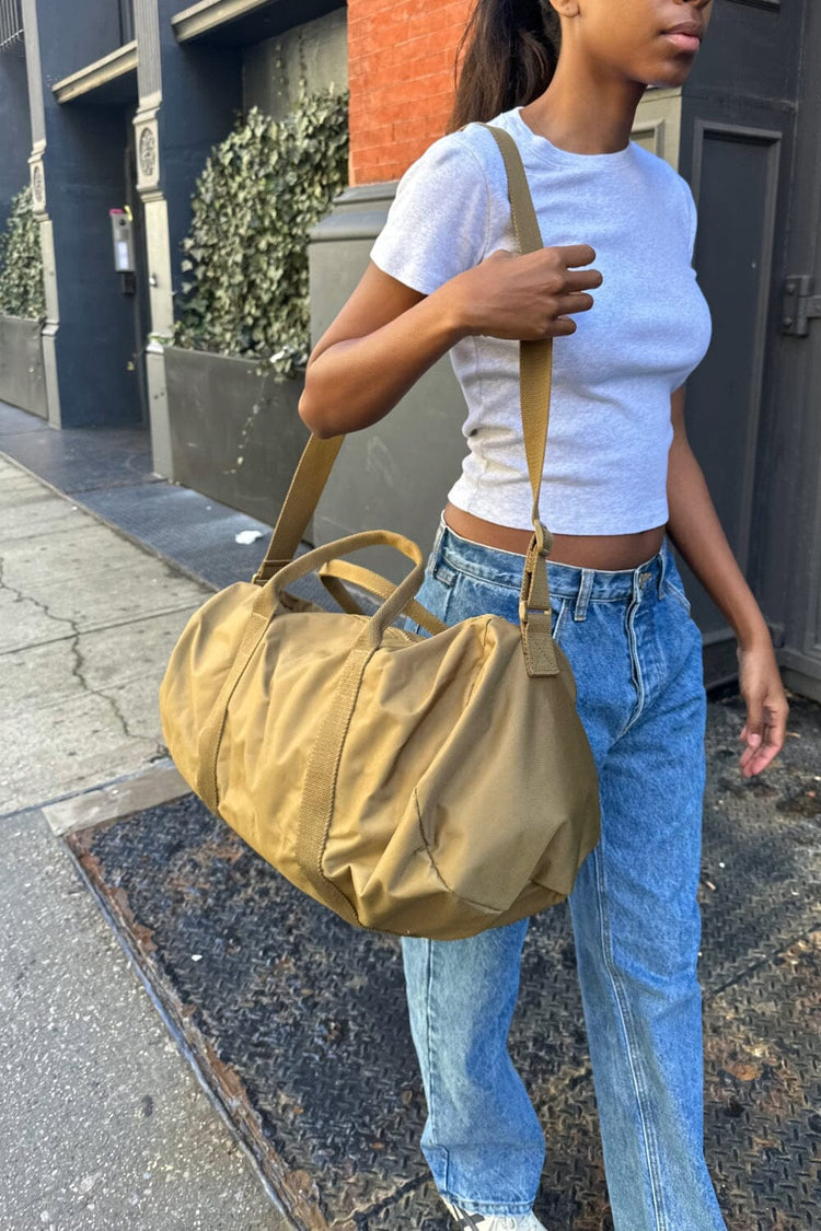 Khaki Canvas Duffle Bag | Khaki 