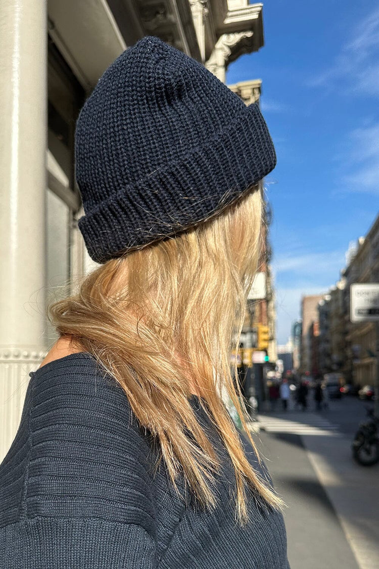 Knit Beanie | Navy