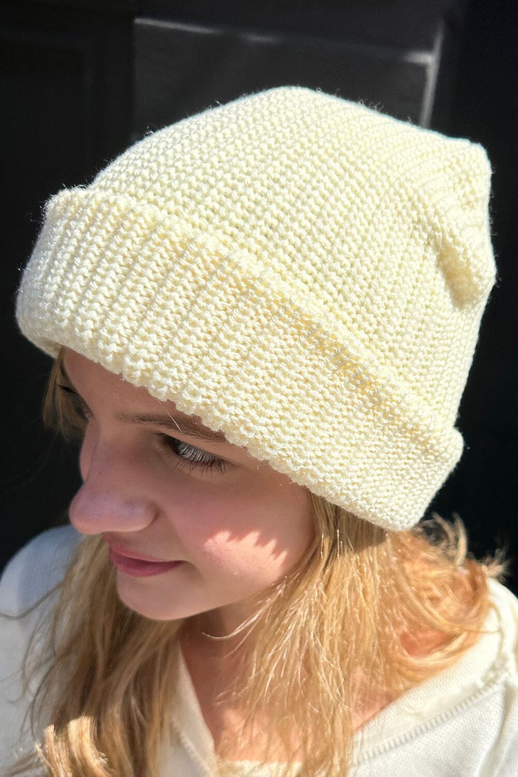 Knit Beanie | Ivory