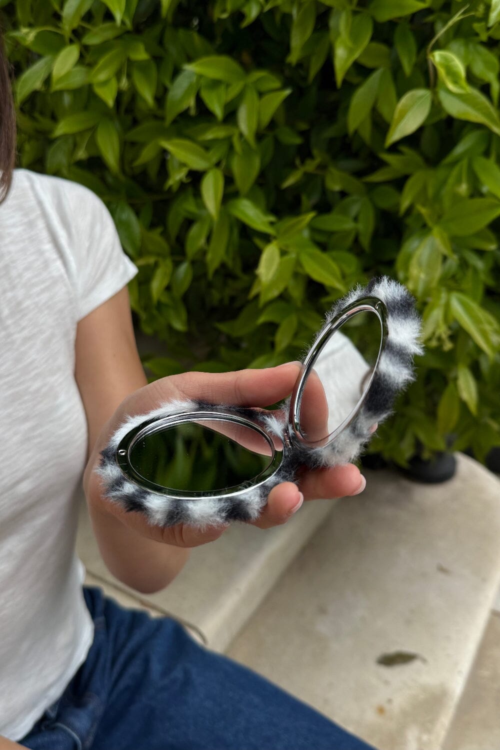 Leopard Folding Mirror | Zebra