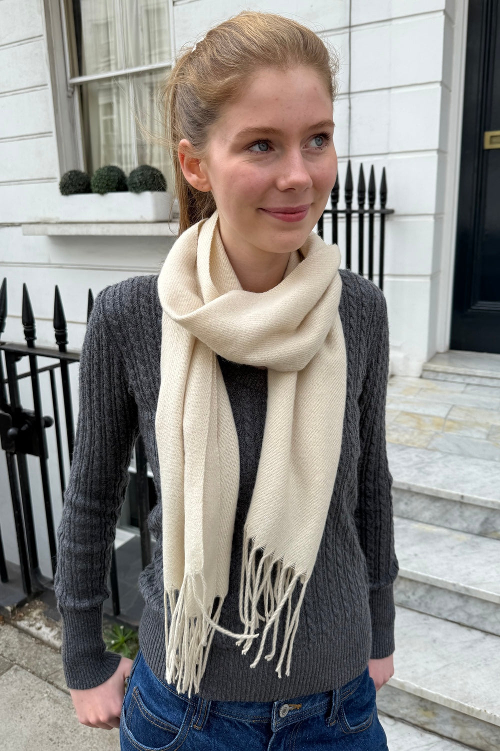 Tassel Scarf | Ivory