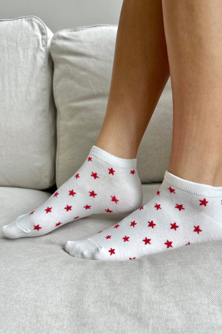 Star Socks | White