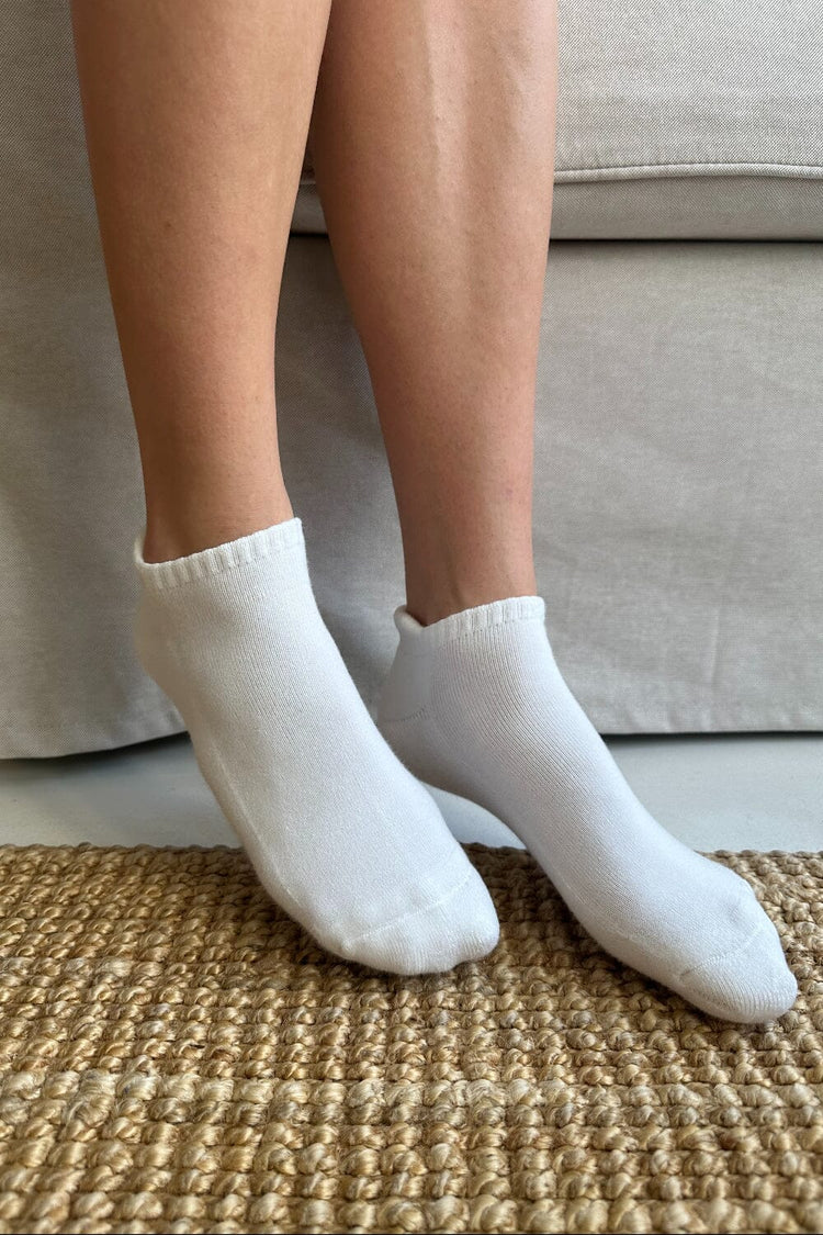 Basic Ankle Socks | Natural White