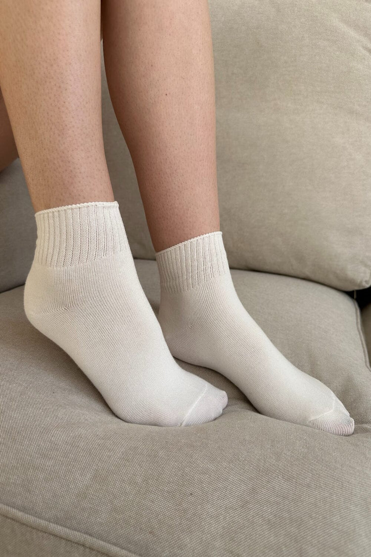 Ribbed Socks | Ivory