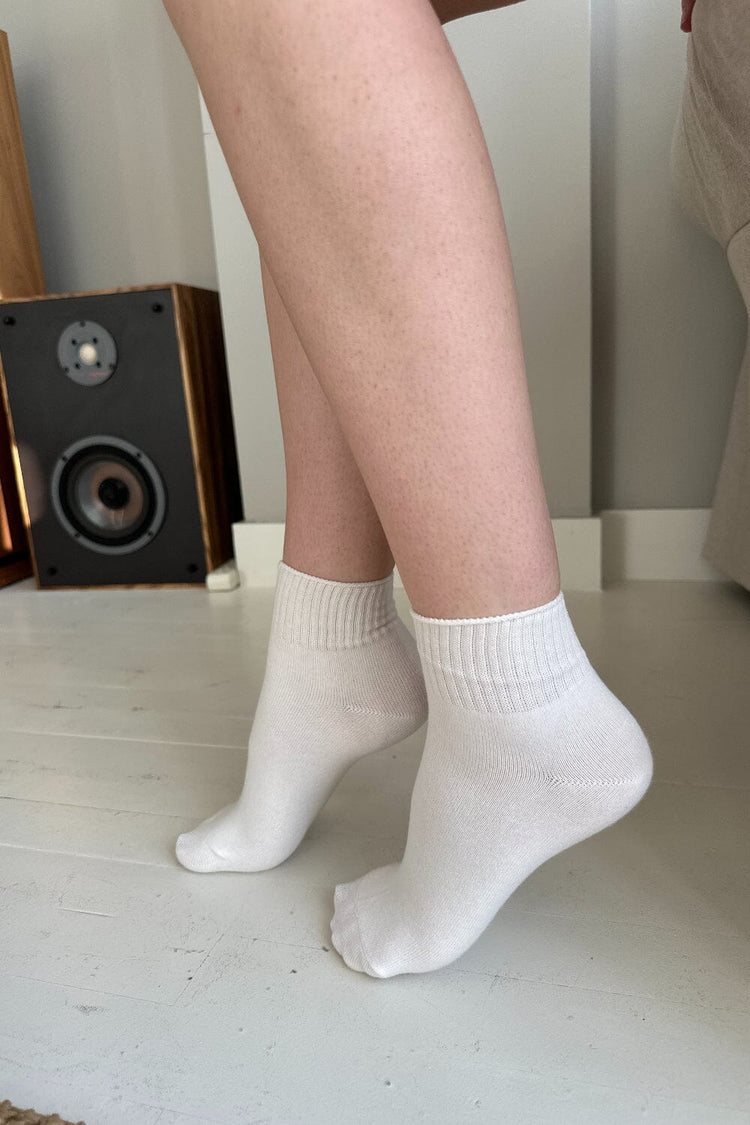 Ribbed Socks | Ivory