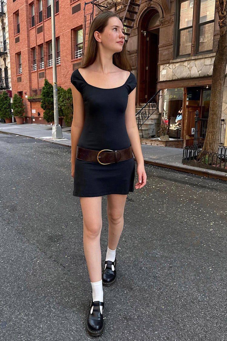 Faux Leather Belt | Dark Brown Faux Leather