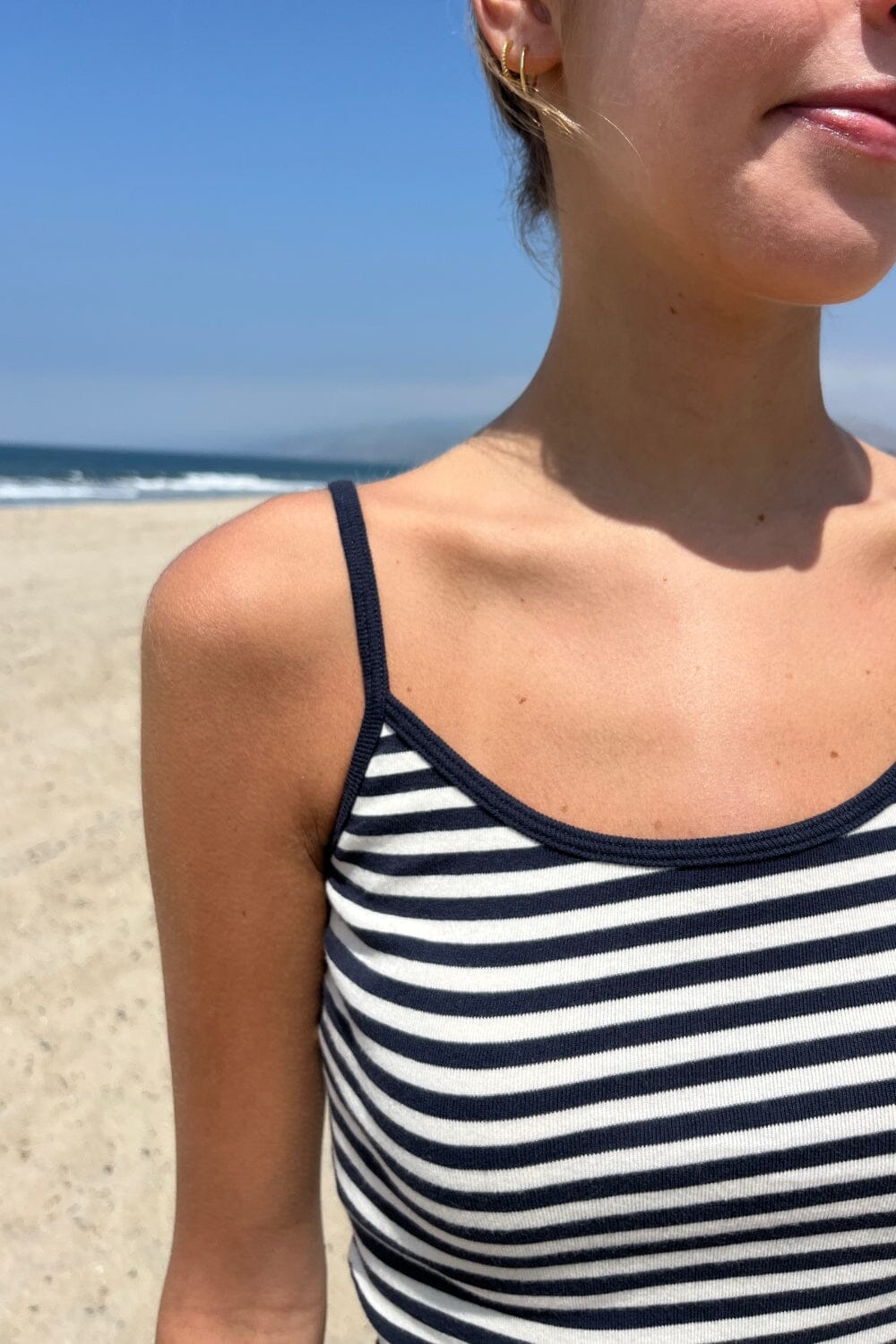 Navy and White Stripes / XS/S