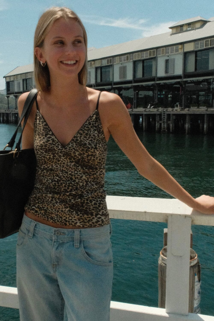 Amara Feline Tank | Feline Print / XS/S
