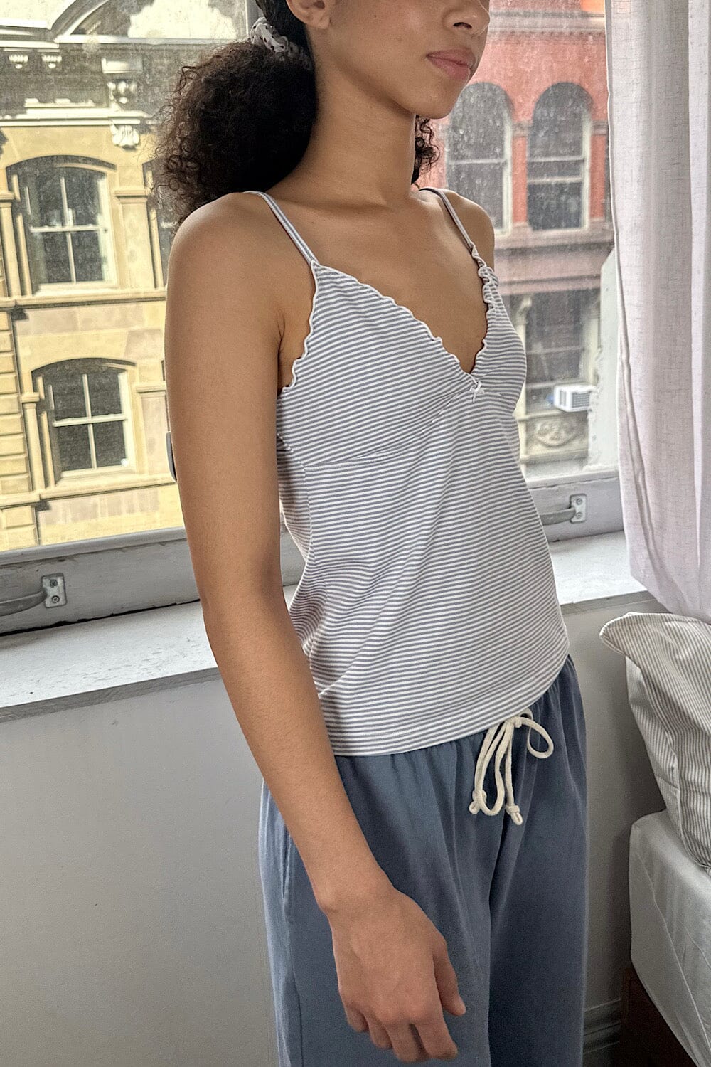 Light Blue With White Stripes / XS/S