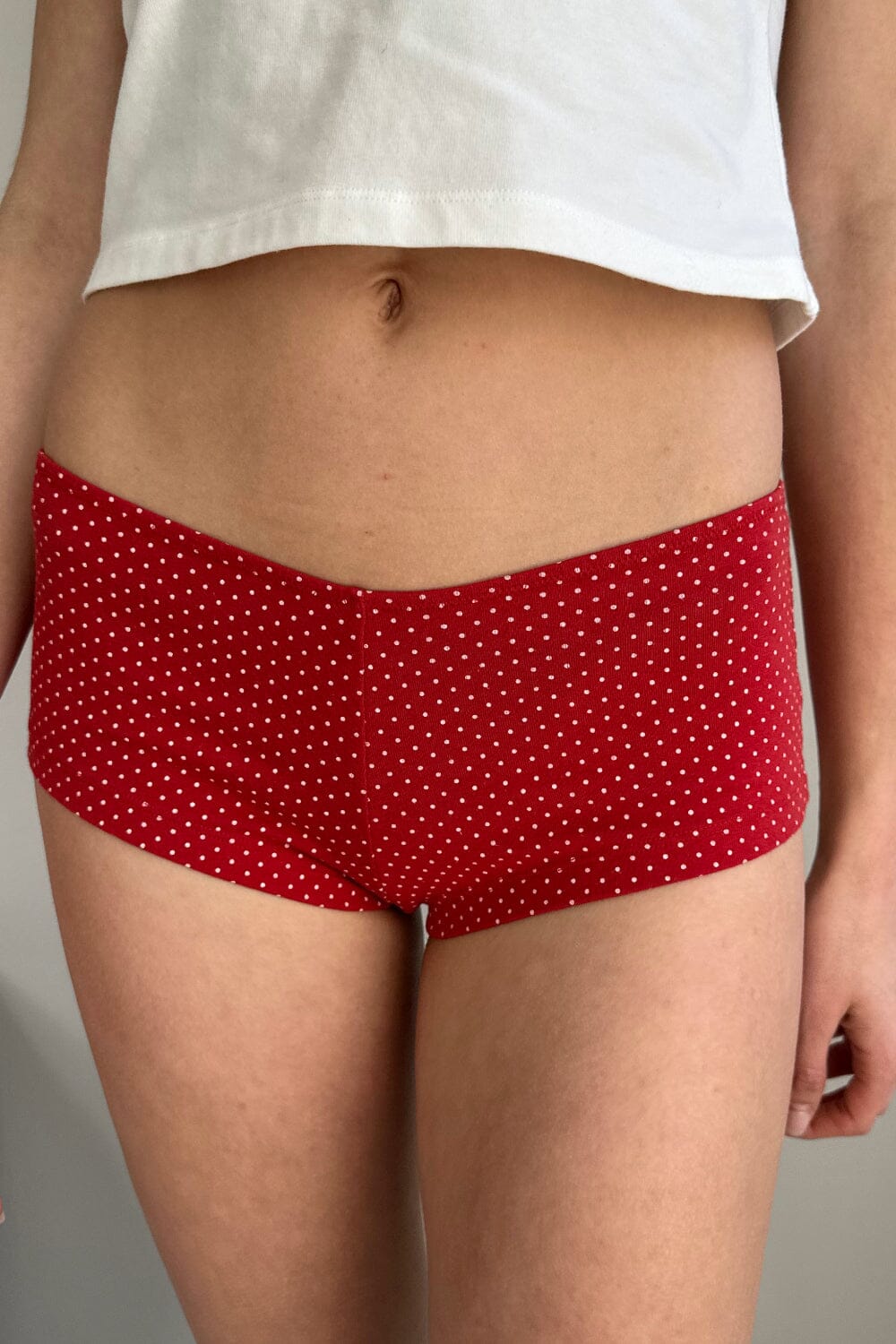 Red With White Polka Dots / XS/S