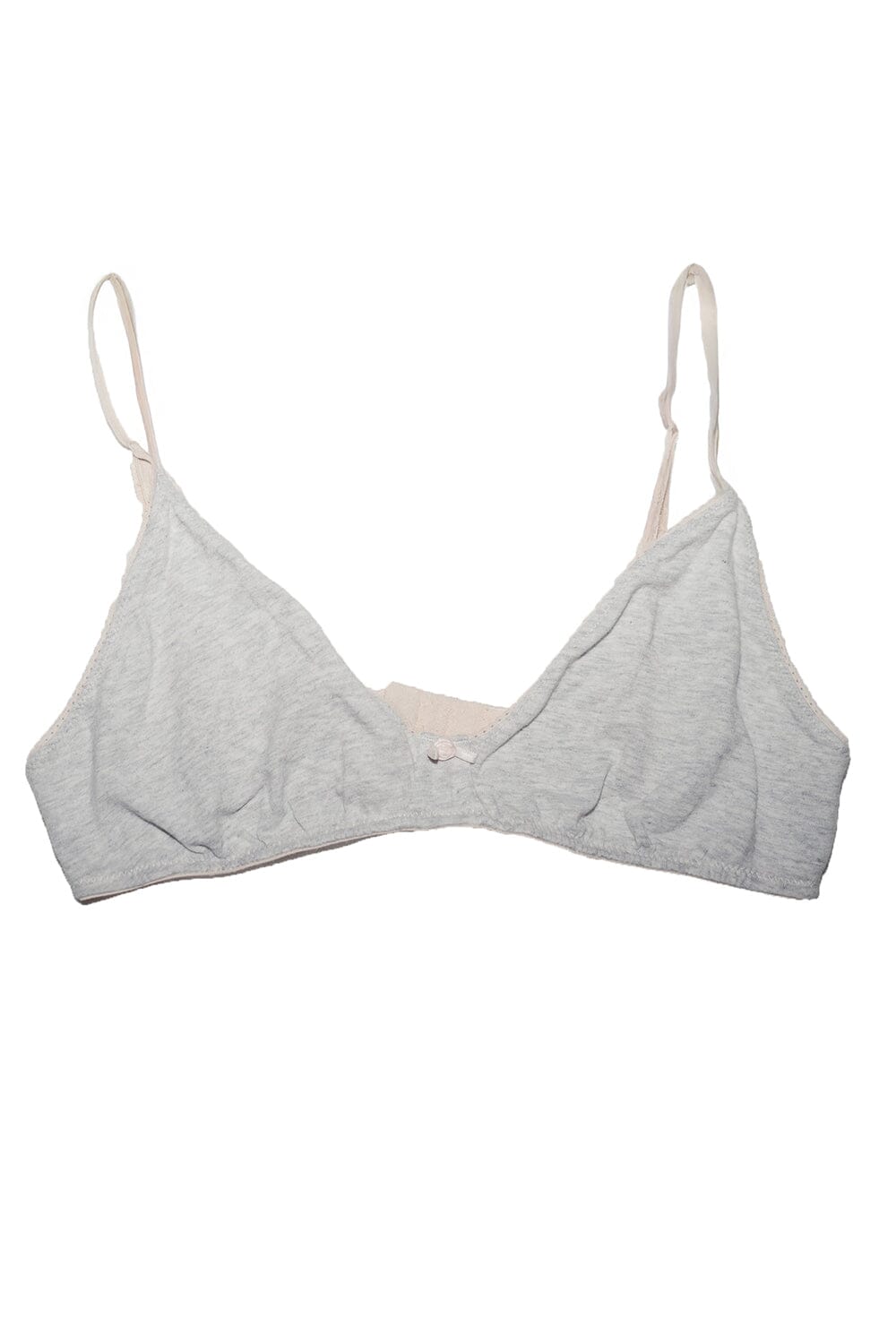 Rose Bow Bra | Silver Grey / XS/S