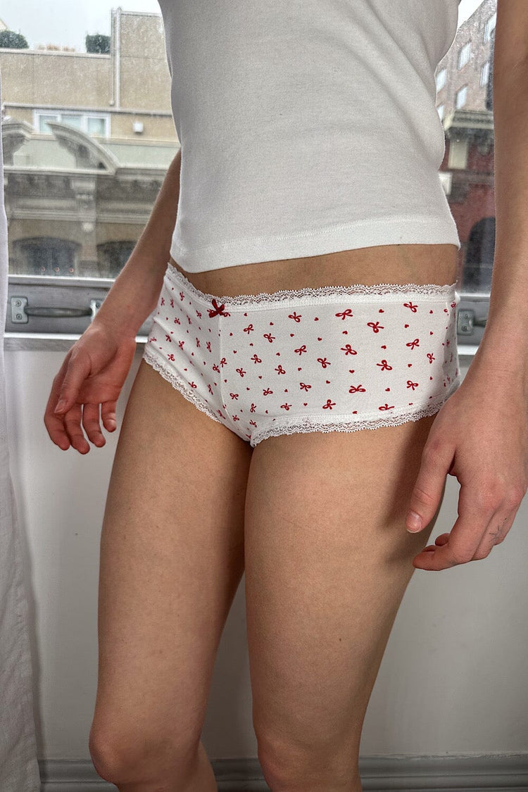 Bows & Heart Underwear | Red Bows and Heart / XS/S