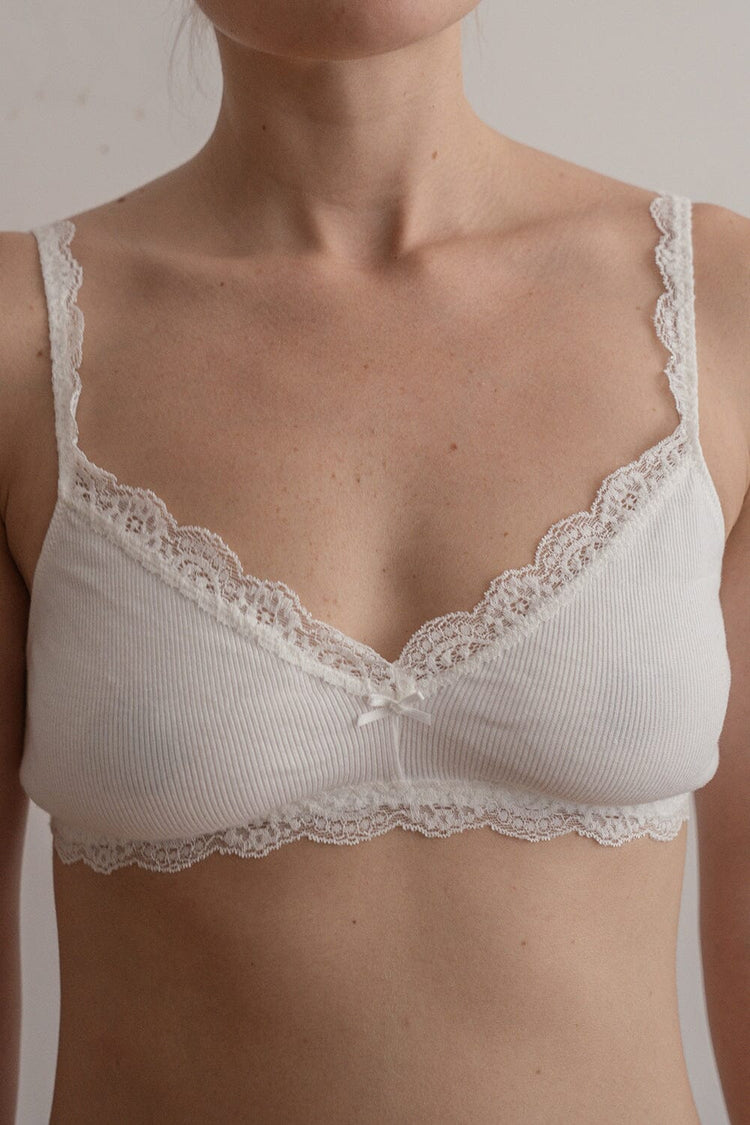 Lace Bra | White / XS/S