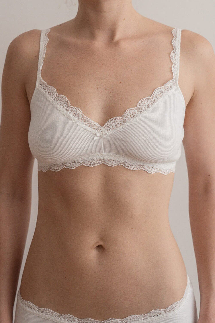 Lace Bra | White / XS/S