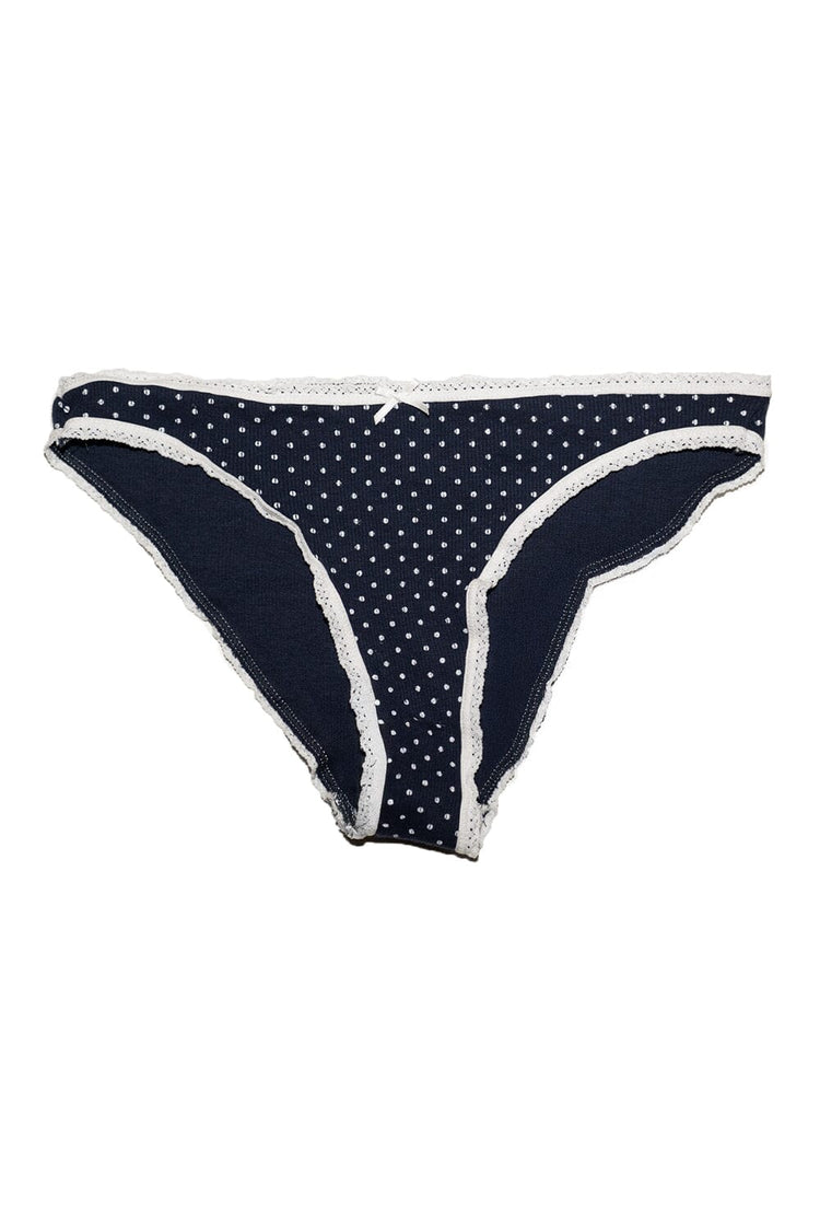Polka Dot Underwear | Navy Blue With White Polka Dots / XS/S