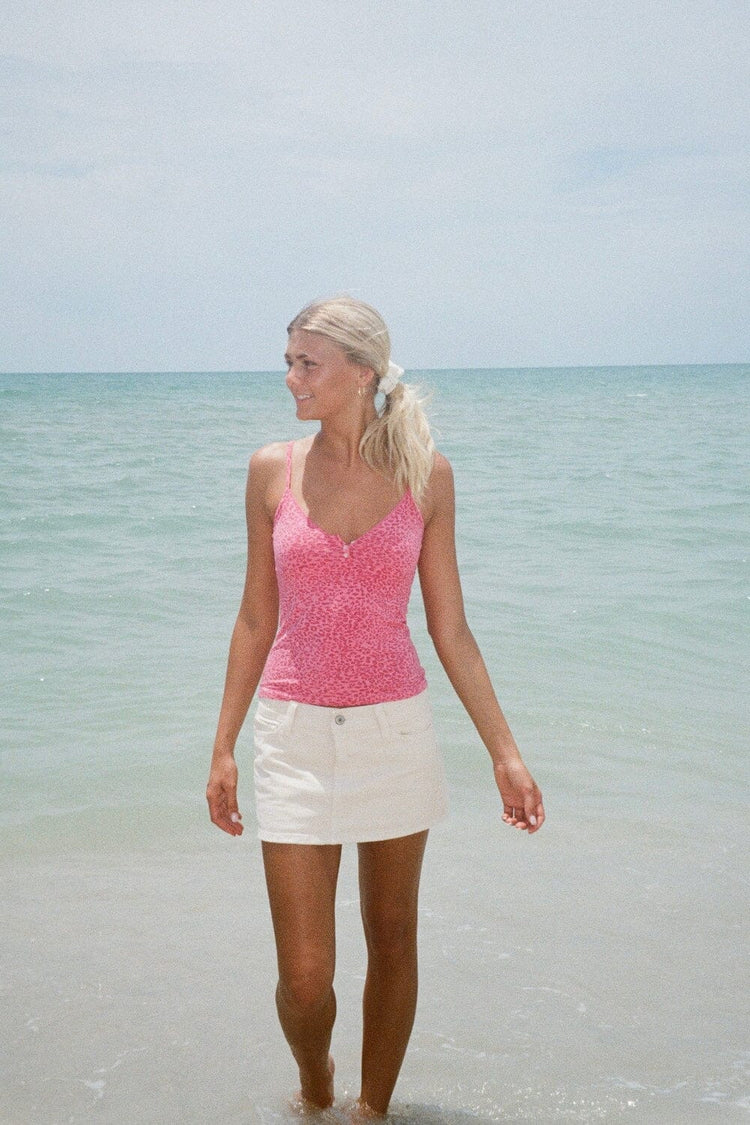 Tiffany Leopard Tank | Hot Pink Leopard / XS/S