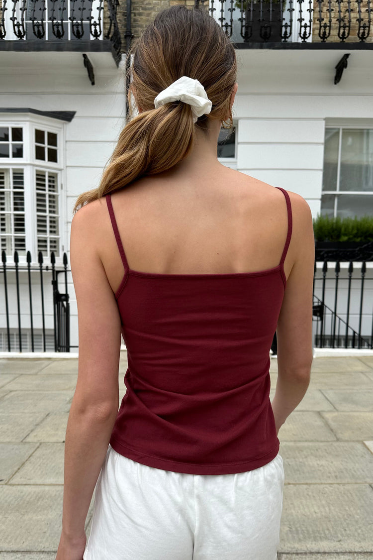 Tiffany Tank | Burgundy / XS/S